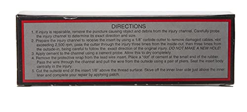 Image of Steelman 1 /8-Inch Tire Repair Pull Through Plug with Lead Multipack, for Tire Injuries up to 1 /8-inch (3 mm), Chemical or Heat Cure, Integrated Lead Wire, Box of 50