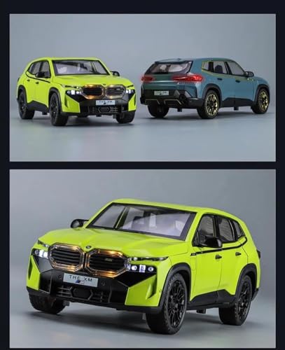Image of 1:24 BMW XM Car with Box, Zinc Alloy Pull Back Toy car with Sound and Light for Kids Boy Girl Gift [Colors as Per Stock]