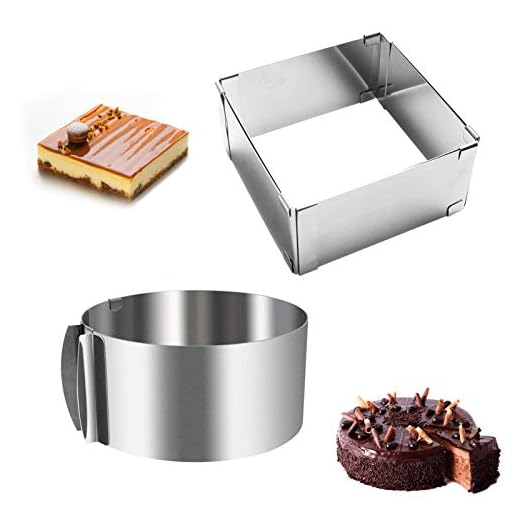 Aro para Tartas Ajustable,2 PCS Anillo repostería 16-30cm Redondo + Rectangular Moldes, Acero Inoxidable - con Escala,para Hornear,Decoración de Pasteleria,Chocolate,Mousse,Pastel, bizcochos,Tiramisu