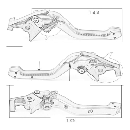 Levier d'embrayage Super SOCO TC et TS en aluminium CNC réglable