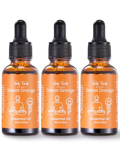Aceites esenciales puros de naranja dulce, set x3 1 Fl Oz miniatura 1