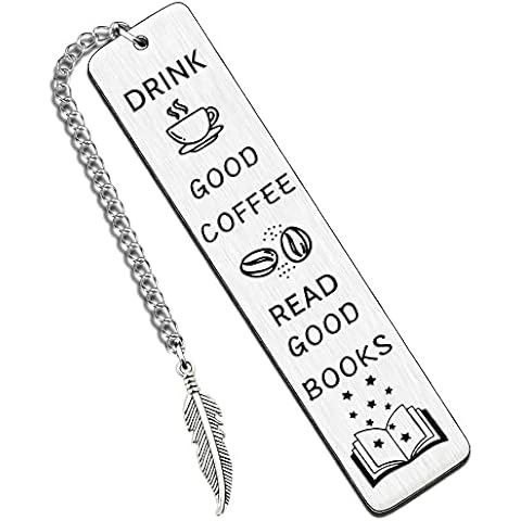 HULALA Metal Bookmarks for Readers and Coffee Lovers Cover