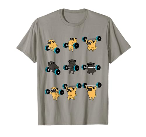 Camiseta Lifting Pug Gym de Huebucket Camiseta