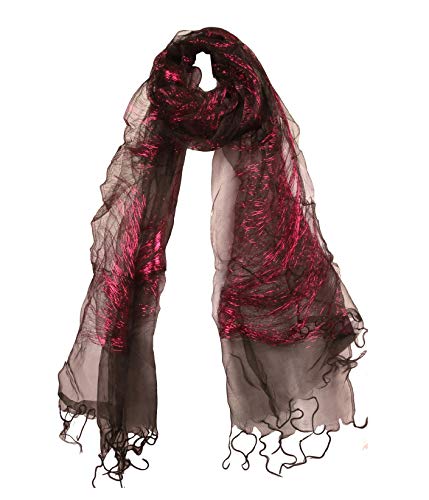 Touchstone Indtresor Indian Heritage Cotton Silk Fabric Stole Scarf for women