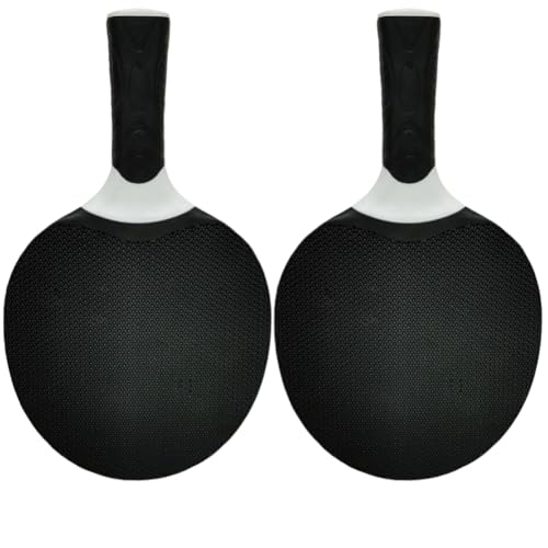 Bloepum Sports Goods Silicone Multi-Color Table Tennis Rackets Suitable for Beginners in Training and Competition Black