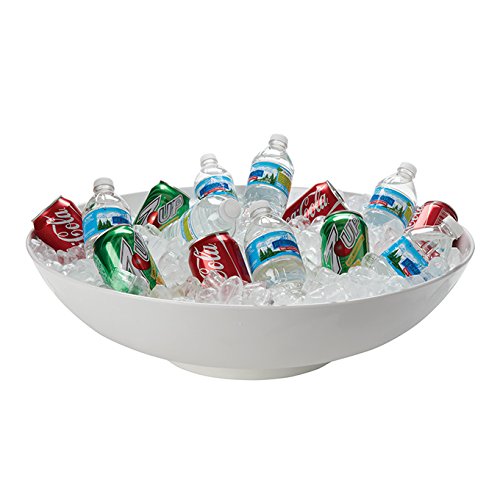 American Metalcraft MEL22 Mega Bowl, Melamine, 25 Quarts Capacity, 24" Dia., 6" H