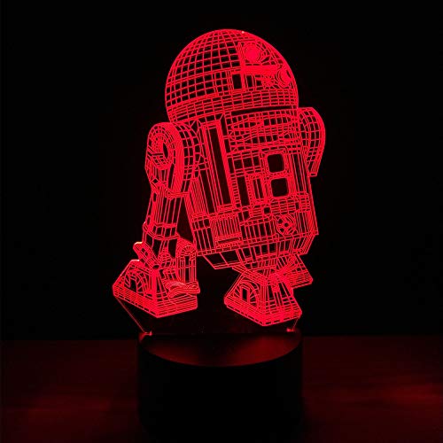 Lámpara de Mesa LED 3D Ilusión con Cambio de Color USB miniatura 4