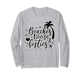 Photo Gallery spiagge booze and besties divertente vacanza spiaggia donne regalo maglia a manica Photo Gallery spiagge booze and besties divertente vacanza spiaggia donne regalo maglia a manica