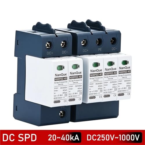 Protector sobretensiones CC 250V contra descargas atmosféricas transitorias 2