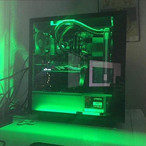 Ubanner PC LED Flexible Light Strip Computer Lighting Green with Magnetic for PC Case Computer Lighting Kit - Image 4