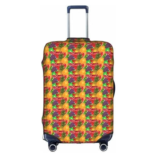 Housse de protection blanche motif ananas en polyester lavable format Large