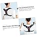 Beaupretty Invisible Posture Corrector Belt for Humpback Correction Adjustable Back Brace Support with Durable PU Leather and Nylon Thin for Men and Women Indoor Outdoor Use
