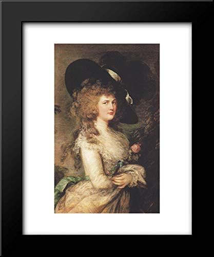 Portrait Of Georgiana, Duchess Of Devonshire 15x18 Framed Art Print by Thomas Gainsborough