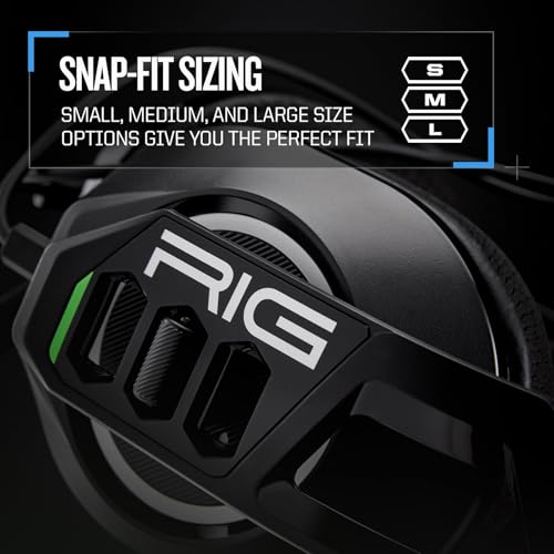 RIG 300 PRO HX Xbox Gaming Headset - Xbox Series X|S, Xbox One; PlayStation PS5, PS4; Nintendo Switch, Switch 2, Mobile & Laptop with 3.5mm – Flip-to-Stow Mic, 40mm Speakers - Black by RIG - Used condition - Image 3