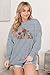 MAXIMGR Grandma Sweatshirt for Women Gigi Crewneck Sweatshirts Nana Sweatshirt Colorful Grandma Floral Graphic Pullover Tops Grey