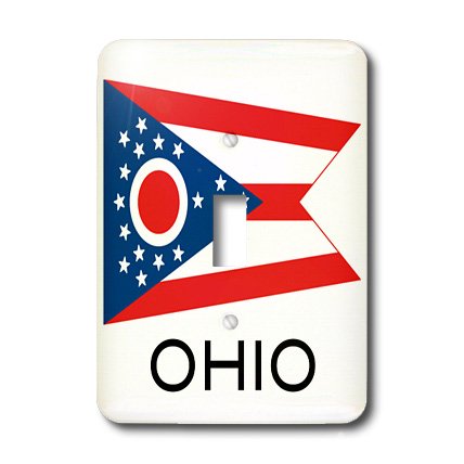 Bascule simple drapeau de l'Ohio 3dRose lsp_107385_1 commande électrique murale - 4