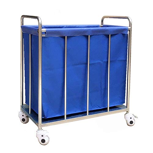 DFEDHF Carts,Storage Hand Trucks,Kitchen Movable Trolleys, Hotel Rolling Laundry Sorter Cart on Wheels,Lobby Corrector Cart with Movable Washable Cover