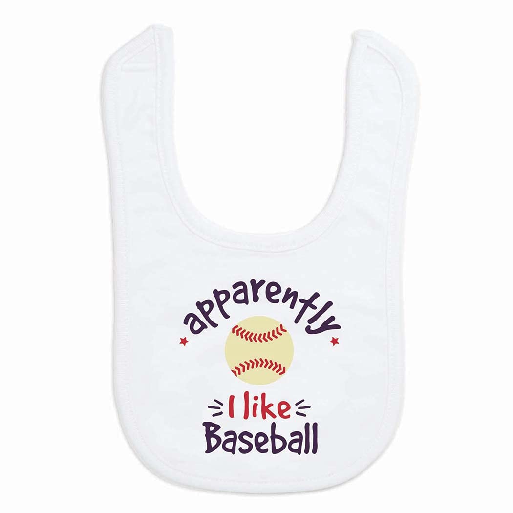 ChalkTalkSPORTS Baseball Baby & Infant Bibs | Soft Microfiber Baseball Baby Bibs