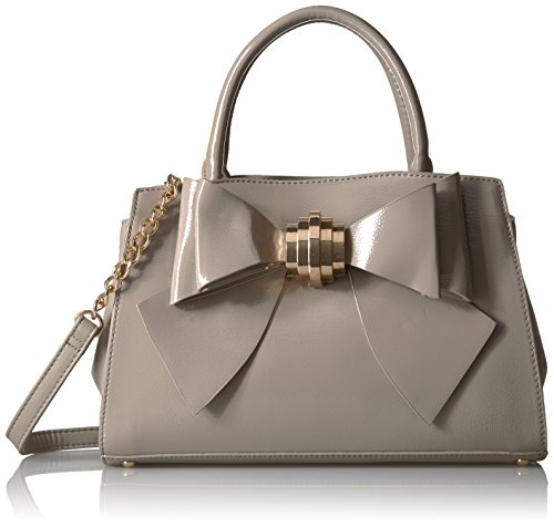 BETSEY JOHNSON REMOVABLE BOW SATCHEL CROSSBODY WITH CLUTCH INSERT