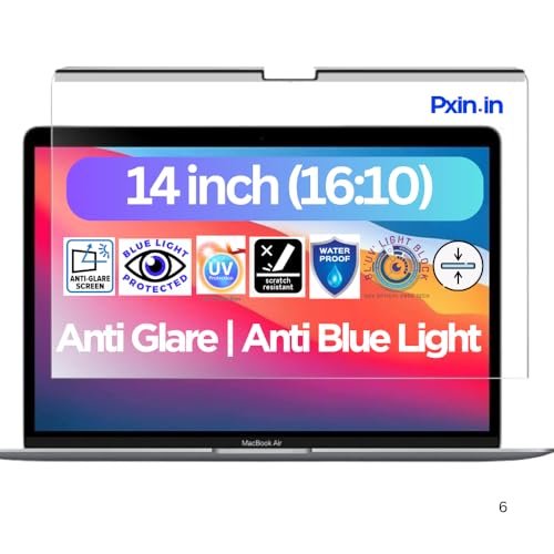 Image of Pxin Laptop Magnetic Privacy Guard compatible with 14 inch (16:10) Laptop | Privacy screen protector | Anti Glare | Anti Spy Screen | Reduces blue light | Eye Protection