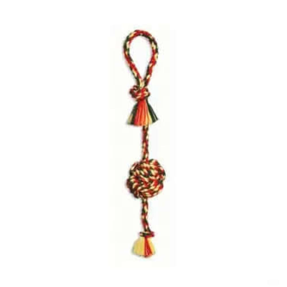 Mammoth Pet Products Flossy Chews Color Monkey Fist Tug, duży, 66 cm, wielokolorowy (20098F)