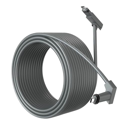 YUKOFE Cable de extensión satelital rectangular 49.2 pies Cable de reemplazo de satélite V2