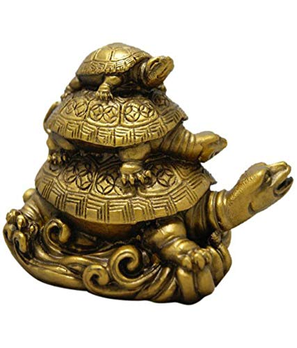 jsk Collection' Feng Shui Three Tiered Tortoises for Health Wealth and Luck