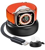 ???? ???????? for Apple Watch Retractable Charger Stand, Portable Wireless Magnetic Fast Charging Station with 2.8 ft Retractable USB C Cable for iWatch Series Ultra/10/9/8/7/6/SE/5/4/3/2