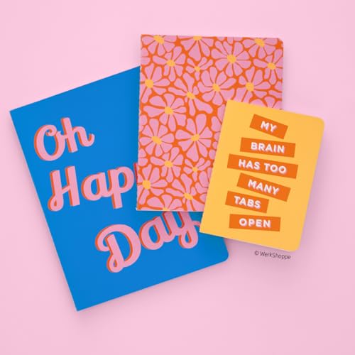 Carnets cousus Too Many Thoughts en papier premium pour l'écriture