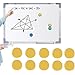 KinderALL Magnesy na tablicę magnetyczną magnesy tablica informacyjna/planowanie małe magnesy na lodówkę tablice informacyjne magnesy silny magnes żółty