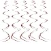 Rose Gold Foil Hanging Swirls Decorations Wedding Party Ceiling Hangings Garlands Bridal Shower Baby Shower Birthday Party Favors Decorations, 30Ct