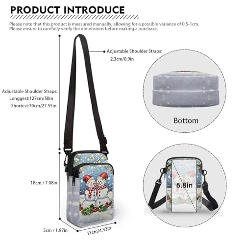 Image of Hawaiian Tribal Small Crossbody Bags for Women Cell Phone Bag Purse, Sea Turtle Zipper Sling Purses Shoulder Bag