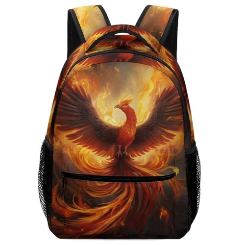 Sac à dos pour garçon Phénix de flamme cartable enfant résistant