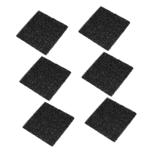Mipcase 6 Piezas Bote de Basura se filtra filtros de carbón para Cubos de compostaje Reciclar filtros de contenedor Filtro de contenedor de Cocina filtros de Compost Esponja Black