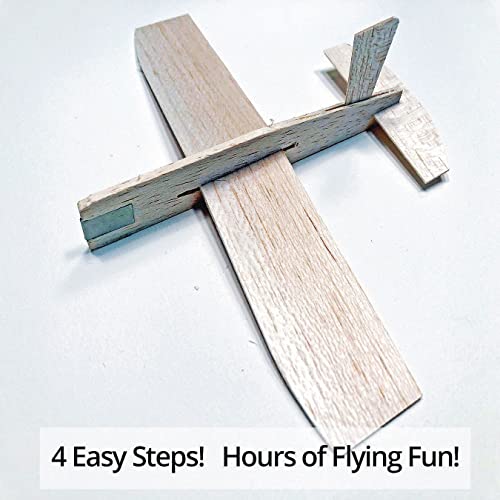 S&S Worldwide - 25-1 Pk36 Balsa-Wood Top Gun Glider Model Plane (Pack Of 36) #TOP4