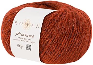 RowanFelted TWEED-154-GINGER, 50% Wool, Viscose, 25% Alpaca, Ginger, 50 g