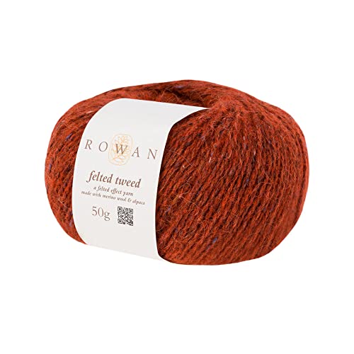 RowanFelted TWEED-154-GINGER, 50% Wool, Viscose, 25% Alpaca, Ginger, 50 g