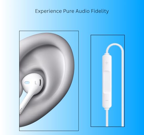 Image of Earphone Compatible for iPhone 15 /15 Pro /16 Pro /17 Pro | Type-C Wired Headphones with Balanced Sound, Smooth Playback & Noise Reduction