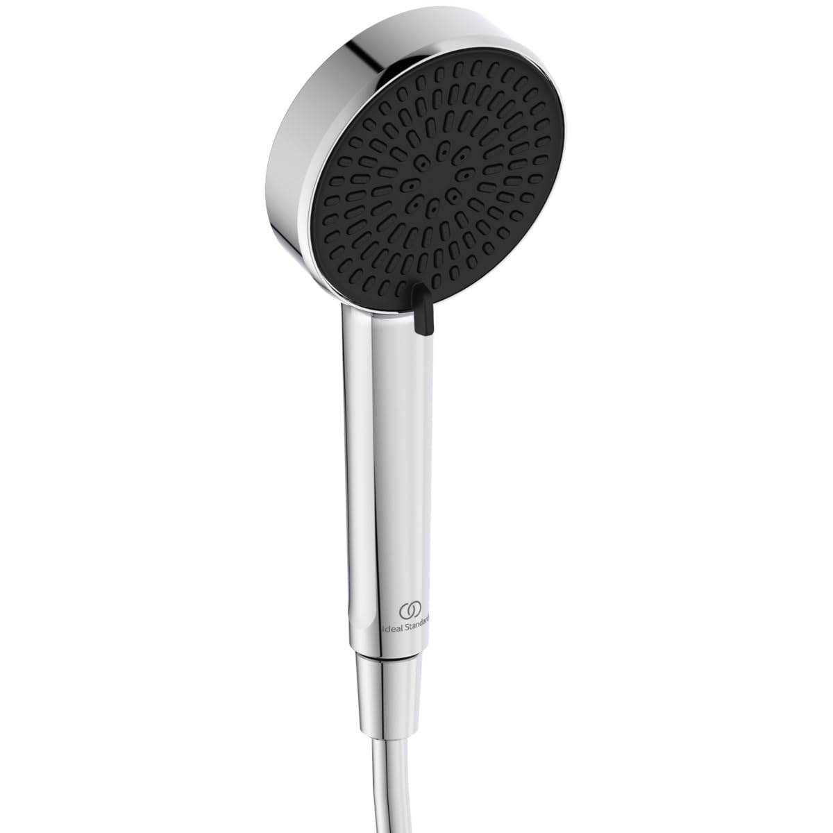 Ideal Standard Idealrain Alu+ Multi Function handspray, with Two Spray Modes Switched by a Rotary Control, Water-Saving Shower Head with EasyClean nozzles – Chrome (100x56x232 mm)