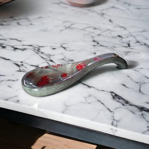Image of Malaikah Ceramic Spoon Rest Pack of 1 for Home, Kitchen, Dining, Kitchen Decor & Gifting