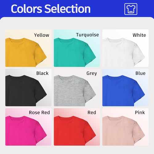 Custom T Shirts with Photo Text - Double-Sided Custom Shirt, Personalized Shirts for Gifts/Logo,100% Cotton/Unisex4