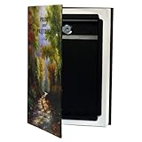BARSKA Hidden Real Book Lock Box with Key Lock , 7.5 x 1.75 x 10.5