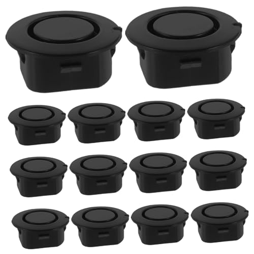 HIAKDOFT 20 piezas Tapones para Parachoques de Automóvil de Tapones de Goma Redondos para Orificios de Radar Delanteros y Traseros Protectores de Defensas para Coches Camionetas y Suv