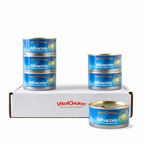 Vital Choice Wild Albacore Tuna, In Organic Extra Virgin Olive Oil, 6 Oz Cans (Pack Of 6) #TOP2