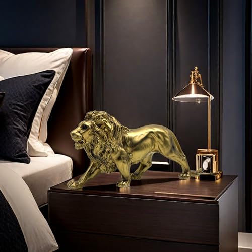 Estatua Figura León Resina Decoración Hogar Oficina miniatura 2