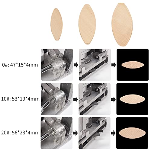 100Pcs Wood Joining Biscuits Wood Board Docking Tool Joiner Accessories 0# 10# 20#(20#) #TOP3