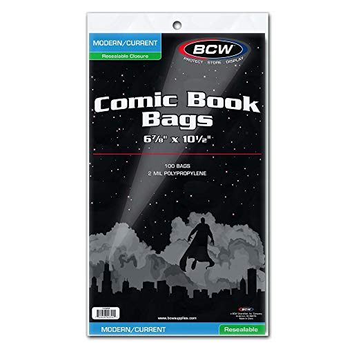 BCW Current Re-Sealable Comic Book Bags (100 Count)