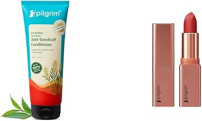 Australian Tea Tree Anti-Dandruff Unscented Conditioner For All Hair Type 200 millilitre & Glitter Lipstick For Women 4.2gm