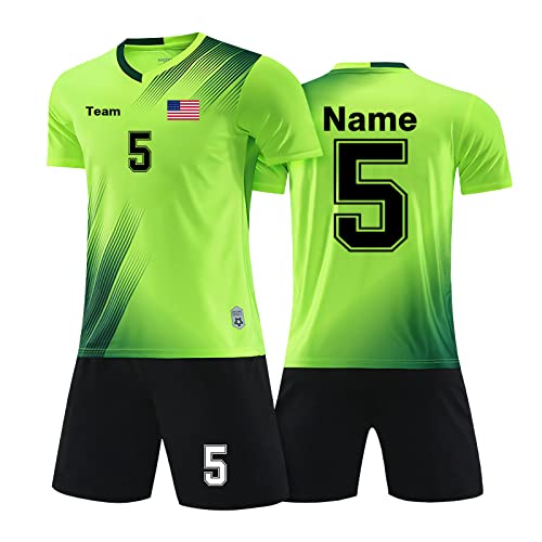 Custom Soccer Jersey For Kids Soccer Uniforms For Men Women With Name Team Number Logo Green #TOP3