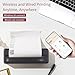 SHUAIGUO MT810 A4 Portable Paper Printer Thermal Printing Wireless BT Connect Compatible with iOS and Android Mobile Photo Printer Support 210mm/110mm for Outdoor Travel Home Office Printing Sketches